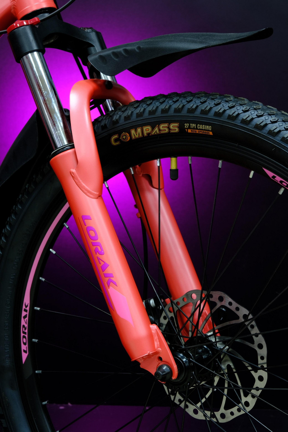 Lorak Shark M 24 Персиковый/Фиолетовый