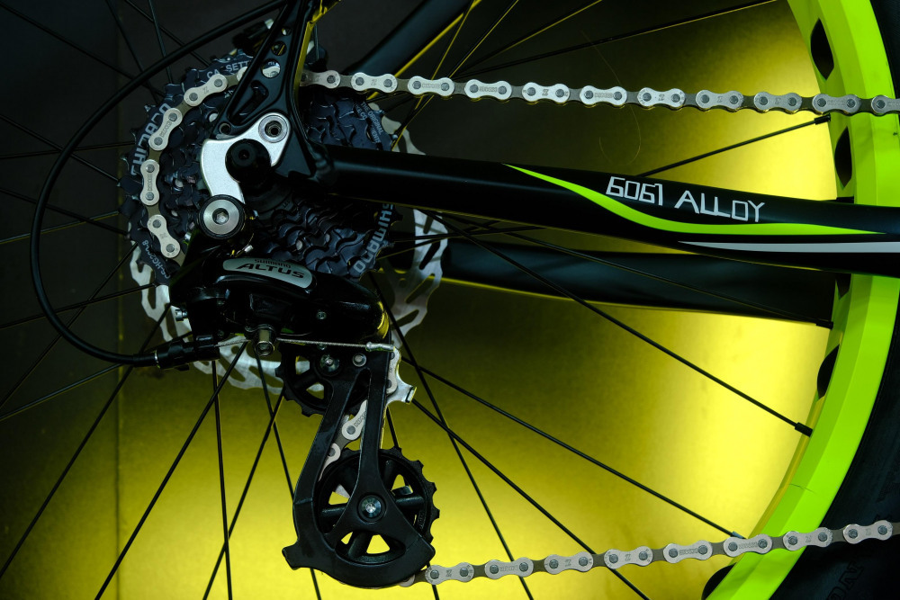 LORAK FAT SE Матовый Чёрный/Жёлтый рама 21 (на рост 183-190)