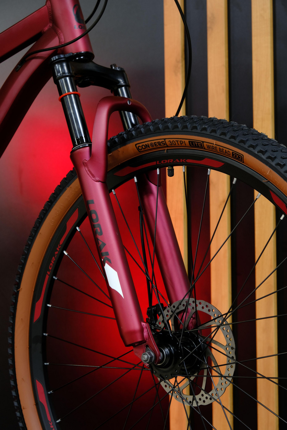 LORAK Fast Brown 27,5 Матовый Красный рама 17 (на рост 155-173)